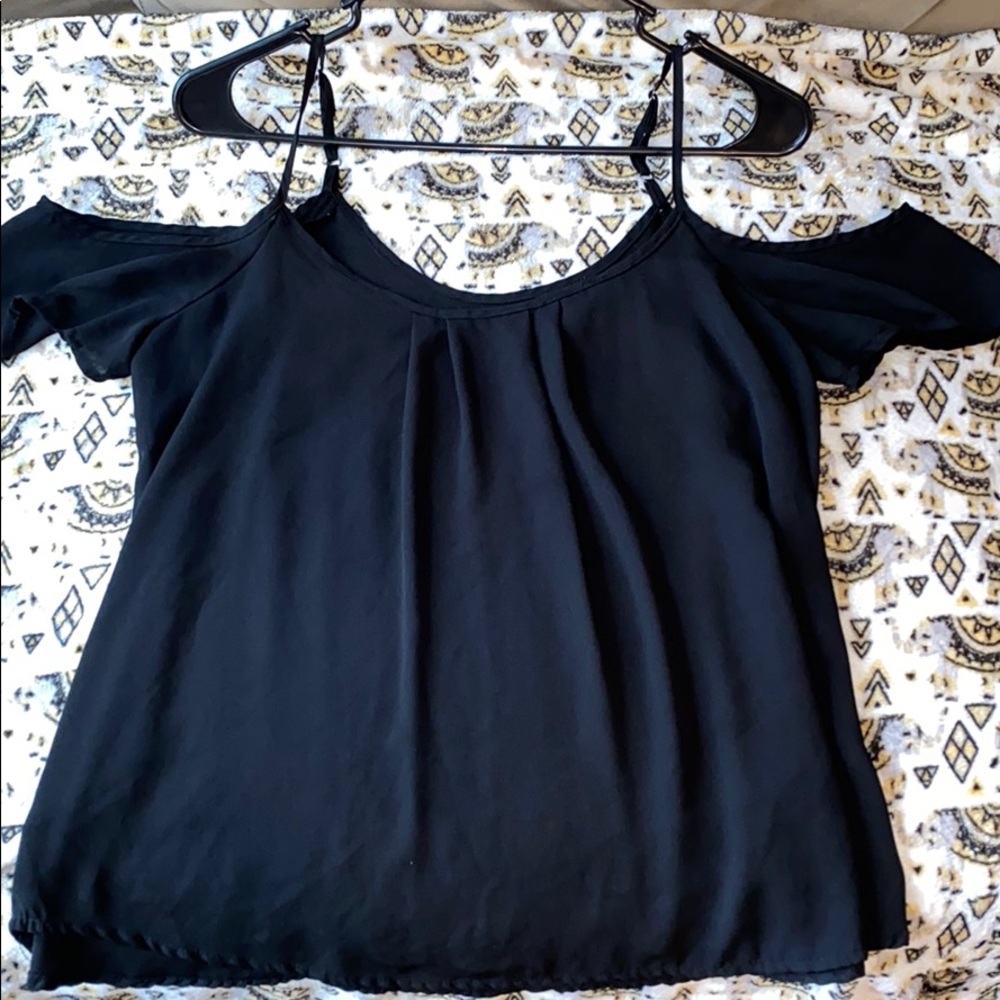 straight black dress shirt